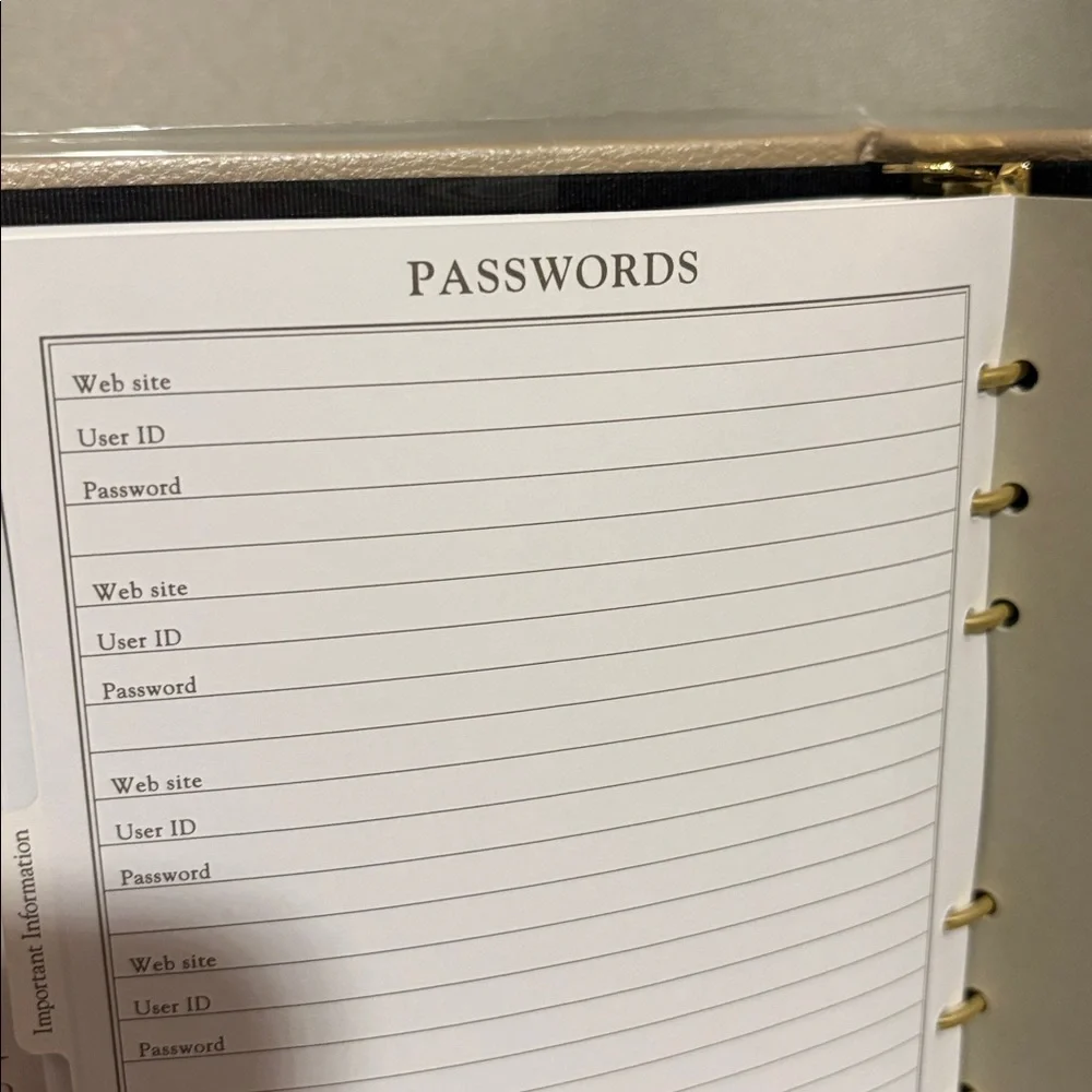 NWOT Vintage Tan Hallmark Address Book